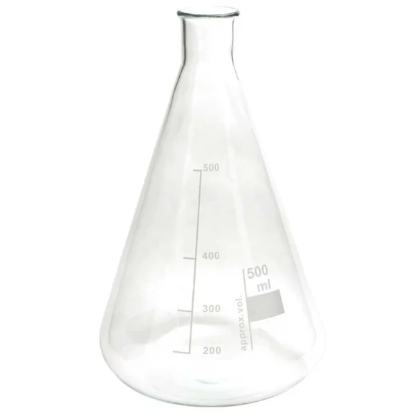ارلن آزمایشگاه مدل Erlenmeyer ظرفیت 500 میلی لیتر