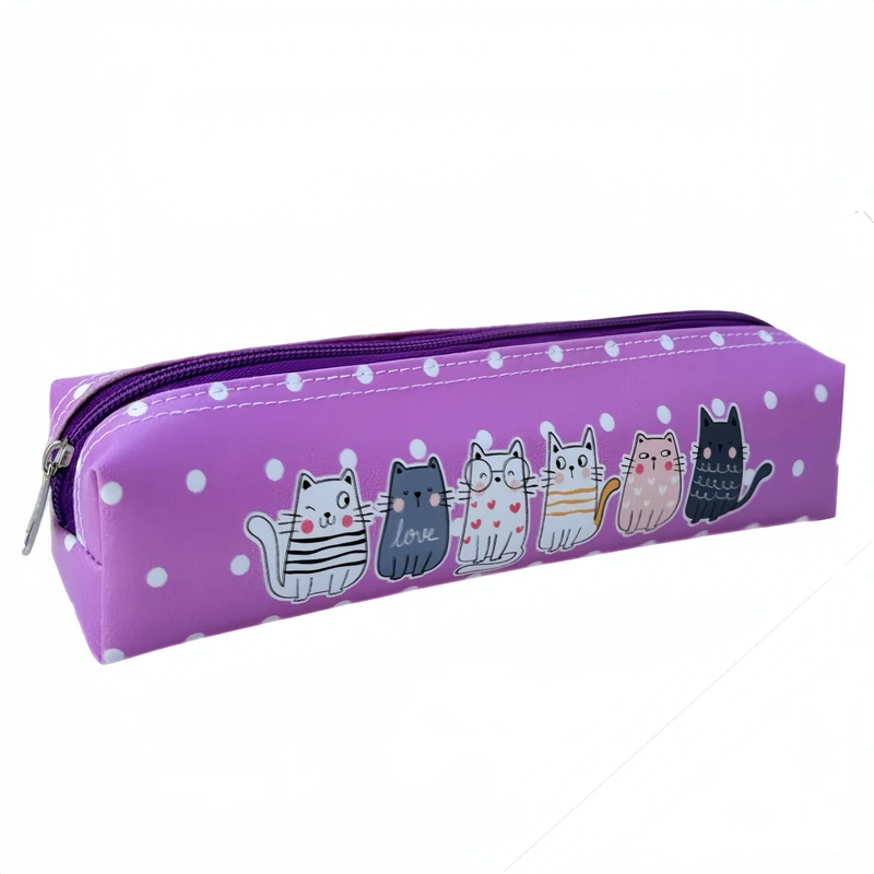 جامدادی مدل دانشجویی فانتزی طرح گربه خالدار کد love-1 - تصویر 2