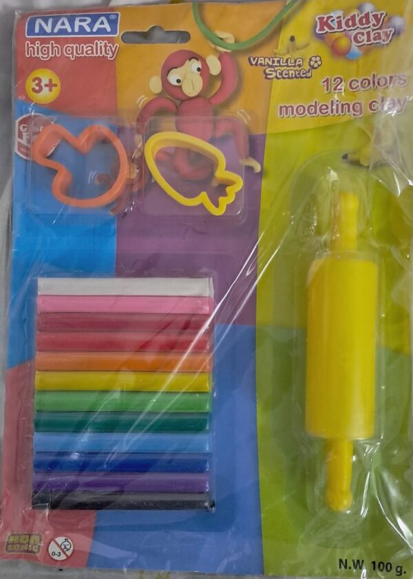 خمیر بازی کیدی کلی مدل Nara-03 کد 154874 بسته 12 عددی