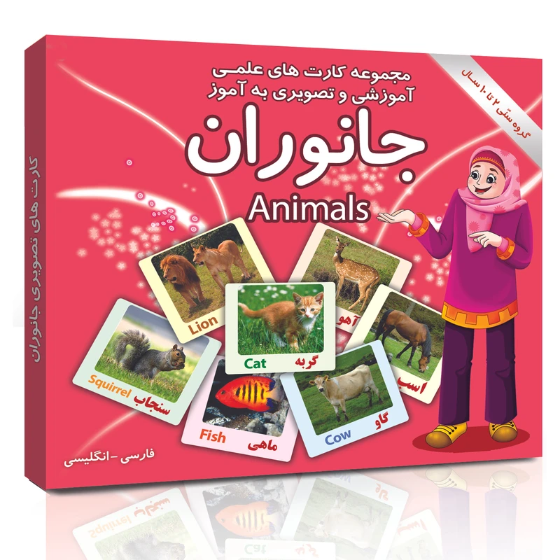 فلش کارت های علمی آموزشی و تصویری (دوزبانه) مجموعه 6 عددی - تصویر 4