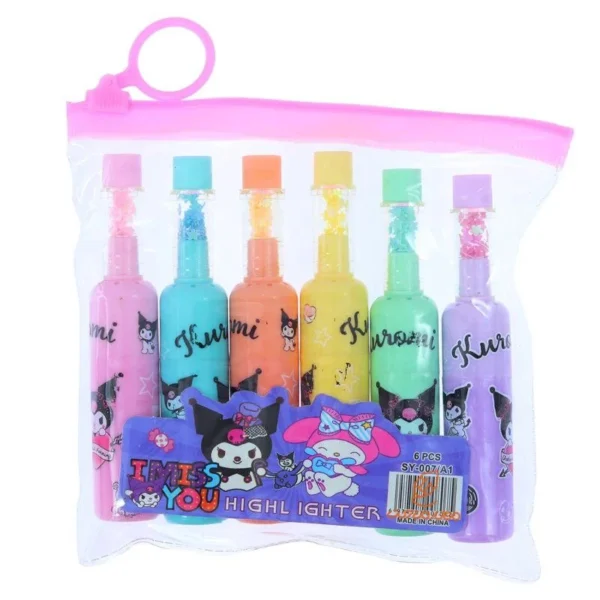 ماژیک علامت گذار مدل کرومی بسته 6 عددی