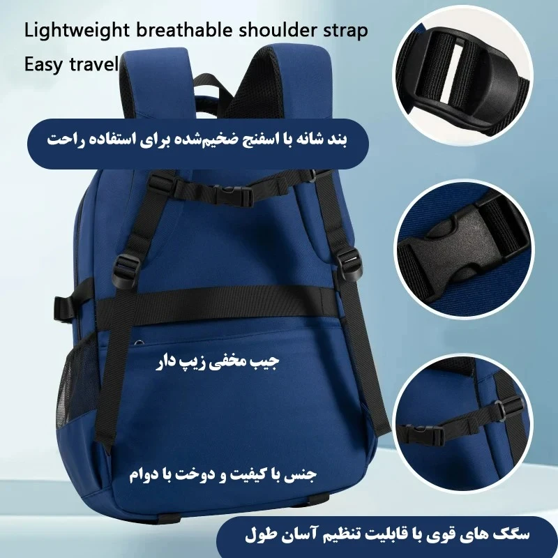 کوله پشتی مدرسه دیشوای مدل 54961 - تصویر 2